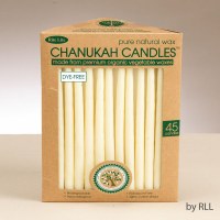 Chanukah Candles - Vegetable Wax, Ivory