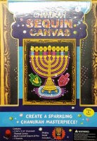 Chanukah Sequin Canvas
