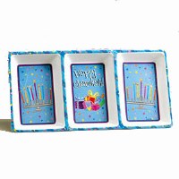 "Chanukah Sparkle" TM Melamine 3 Sectional Tray - 12"