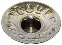 Nickel Candle Holder with Design 12 Count