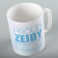 Jewish Phrase Mug I am a Proud Zeidy of an Awesome Grandson 11oz