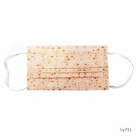 Disposable Passover Masks Matzah Design Adult Size 10 Pieces