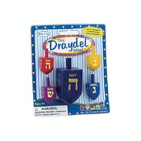 "The Draydel Game" Enamel Wood Draydels, 1 Large and 4 Small