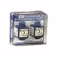 "Chanukah Ribbons" (TM) Draydel Salt & Pepper Shakers