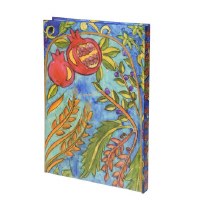 Yair Emanuel Large Decorative Bound Notebook - Pomegranate