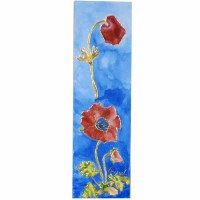 Yair Emanuel Cardboard Bookmark - Big Flowers