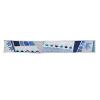 Yair Emanuel Raw Silk Applique'd Atara - Blue Designed