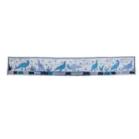 Yair Emanuel Raw Silk Applique'd Atara - Blue Birds