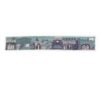 Yair Emanuel Hand Embroidered Atara - Jerusalem Purple and Blue