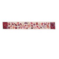 Yair Emanuel Hand Embroidered Atara - Multicolor Flowers and Birds