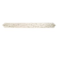 Yair Emanuel Embroidered Atara Pomegranate Design with 4 Matching Corners - Silver