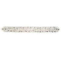 Yair Emanuel Embroidered Atara Pomegranate Design with Blessing and 4 Matching Corners - Grey