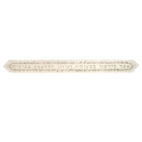 Yair Emanuel Embroidered Atara Jerusalem Design with Blessing and 4 Matching Corners - Silver