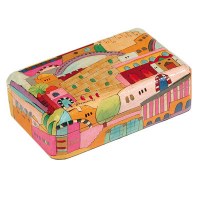 Yair Emanuel Medium Wooden Jewelry Box - The Western Wall