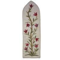 Yair Emanuel Embroidered Bookmark Flowers Style White