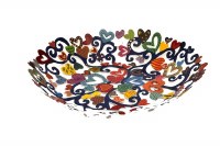 Yair Emanuel Bowl - Large Laser Cut Hand Painted - Hearts