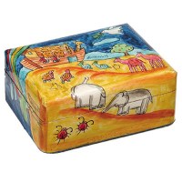 Yair Emanuel Small Wooden Jewelry Box - Noah's Ark