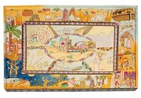 Yair Emanuel Challah Board with Lucite Protector - Bible Stories