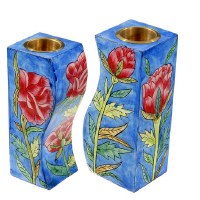 Yair Emanuel Fitted Candle Holders - Big Flowers