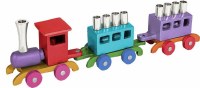 Yair Emanuel Anodized Train Menorah - Multicolor