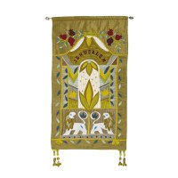 Yair Emanuel Wall Hanging Jerusalem in English - Gold