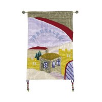 Yair Emanuel Small Vetical Wall Hanging - English Jerusalem Multicolored