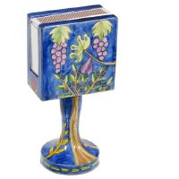 Yair Emanuel Standing Matchbox Holder with Matchbox Grapes