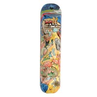 Yair Emanuel Round Wooden Mezuzah 15cm - Noah's Ark Dark