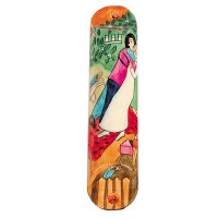 Yair Emanuel Round Wooden Mezuzah 15cm - Dancing
