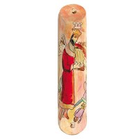 Yair Emanuel Round Wooden Mezuzah 15cm - David's Harp