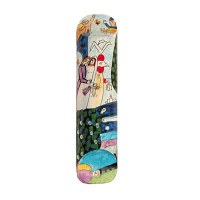 Yair Emanuel Wooden Round Mezuzah 12cm - Figures