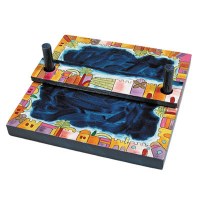 Yair Emanuel Wooden Napkin Holder - Jerusalem at Night
