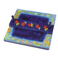 Yair Emanuel Wooden Napkin Holder - The Seven Species