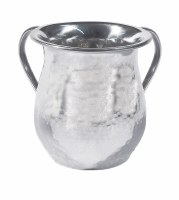 Yair Emanuel Washing Cup Silver Hammered Metal