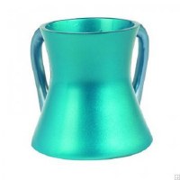 Yair Emanuel Anodized Aluminum Wash Cup Small Turqoise