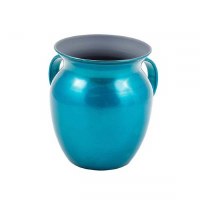 Wash Cup Turquoise Stainless Steel Small Designed by Yair Emanuel