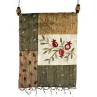 Yair Emanuel Applique Embroidered Bag - Gold Pomegranates