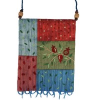 Yair Emanuel Applique Embroidered Bag - Multicolor Pomegranates