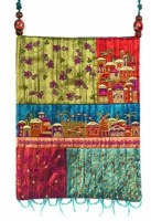 Yair Emanuel Bag with Patches and Embroidery Jerusalem Multicolor