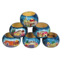 Yair Emanuel Napkin Rings Set of Six - Jerusalem