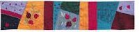 Yair Emanuel Silk Table Runner Pomegranates Multicolor 60"