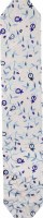 Yair Emanuel Machine Embroidered Runner 40"- Blue Pomegranates