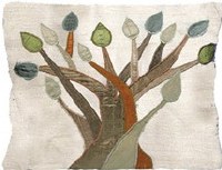 Yair Emanuel Raw Silk Tallit Bag - Tree of Life