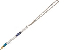 Yair Emanuel Anodized Aluminum Torah Pointer with Blue Stripes