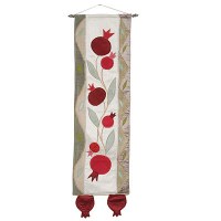 Yair Emanuel Long Wall Hanging - Pomegranates Gold
