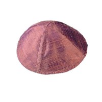 Yair Emanuel Raw Silk Kippah - Red