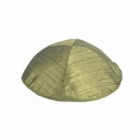 Yair Emanuel Polysilk Kippah - Gold