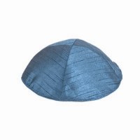 Yair Emanuel Polysilk Kippah - Blue