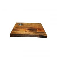 Yair Emanuel Challah Board Natural Mango Wood with Salt Basin