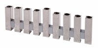 Yair Emanuel Candle Menorah Silver Standing Squares Design